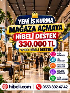 Yeni Mağaza Açma İş Kurmaya Hibeli Destek